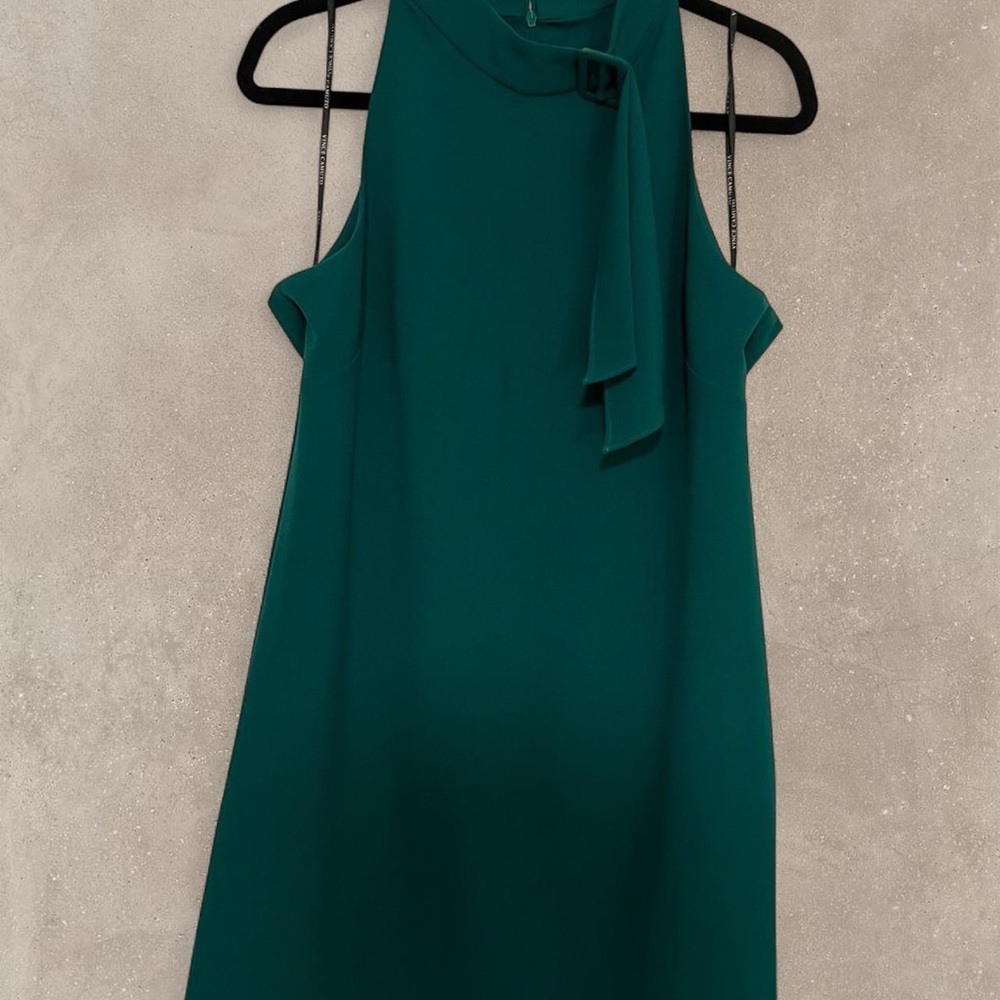 Chic Teal Sleeveless Mini Dress
